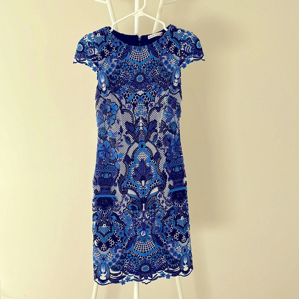 Mint condition Alice + Olivia lace dress